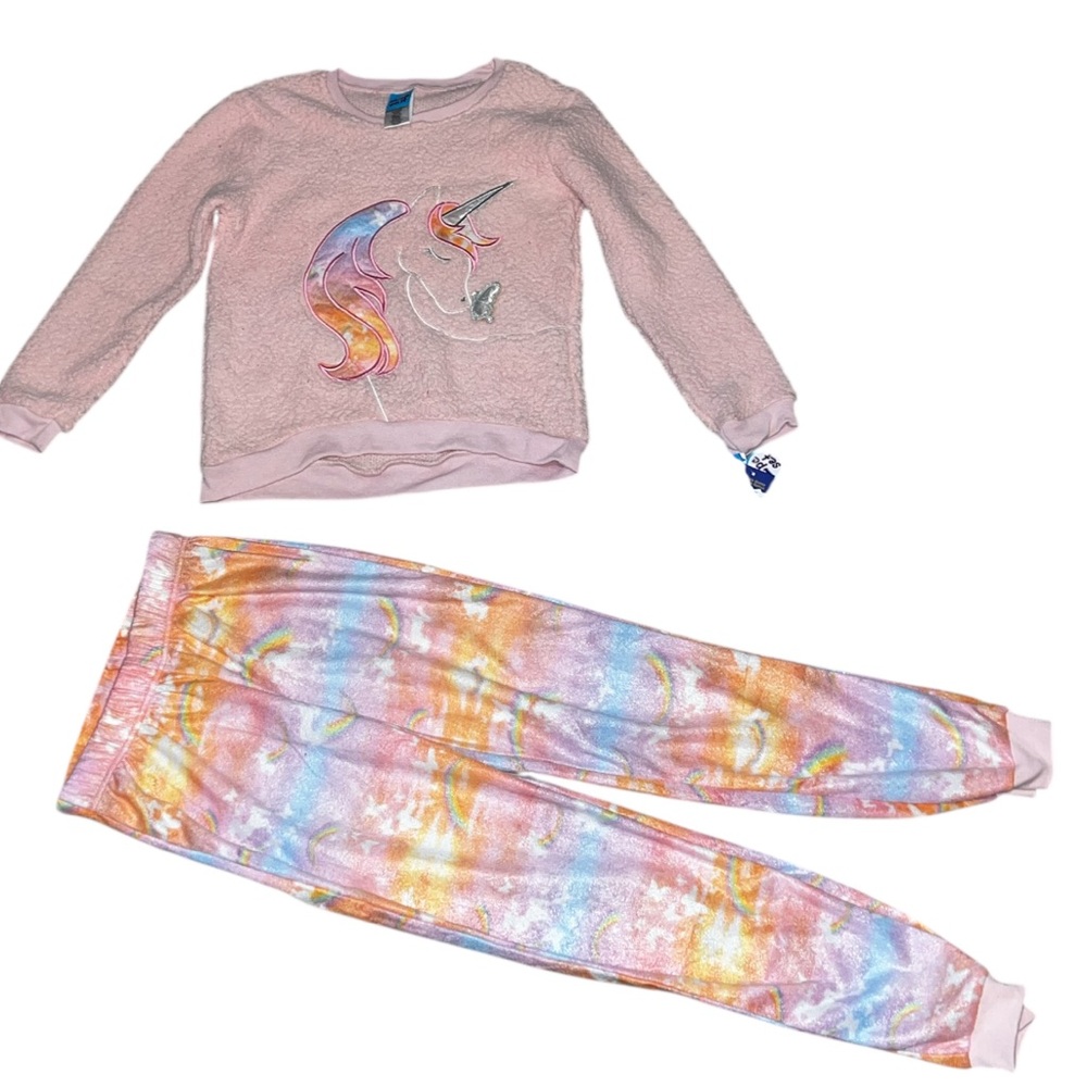 Sleep On It Cozy Pink Unicorn Kids Pajamas Set - Picture 7 of 9